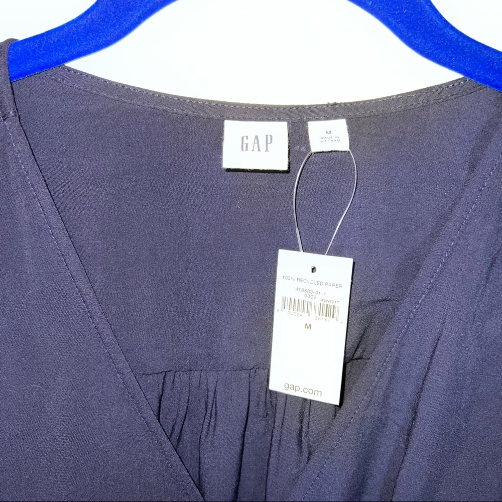 Gap Wraparound Navy Dress - Picture 5 of 8